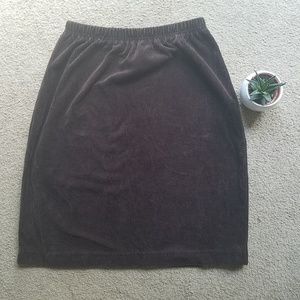 FREE W/BUNDLE Vintage dark brown corduroy skirt